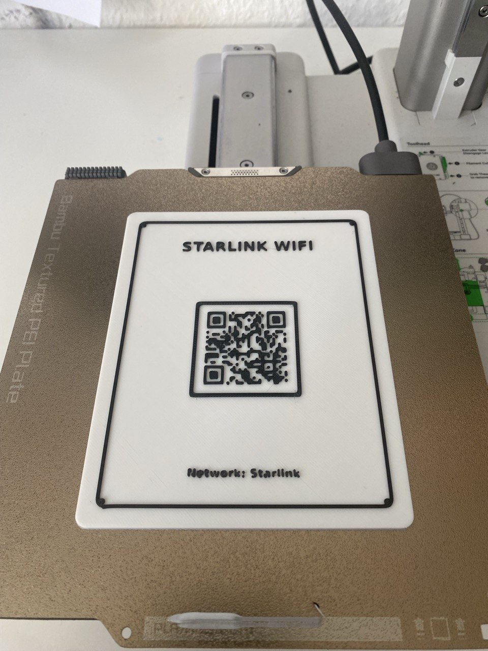 WiFi QR-Code Schild